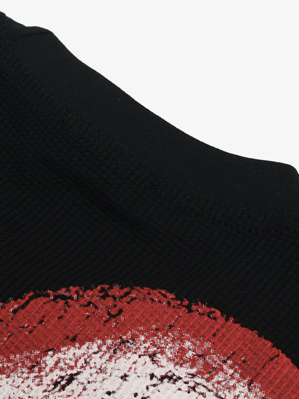 Skeleton & Melted Heart Graphic Waffle Knit T-Shirt