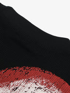 Skeleton & Melted Heart Graphic Waffle Knit T-Shirt