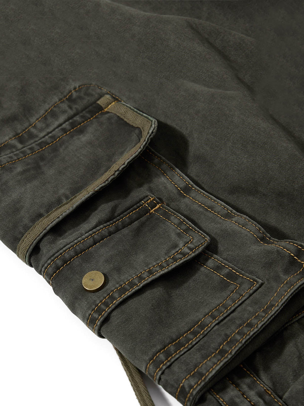 Washed Safety Pin Graphic Cargo Pants