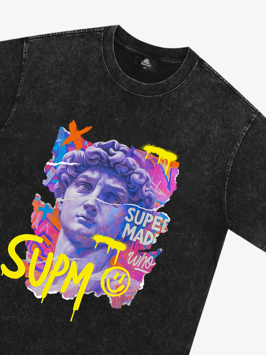 David Sculpture Vibrant Graffiti Art T-Shirt