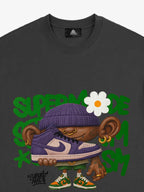 Street Cartoon Sneaker Graffiti Sneaker T-shirt