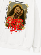 Skull And Face Two Soul Pattern Hoodie