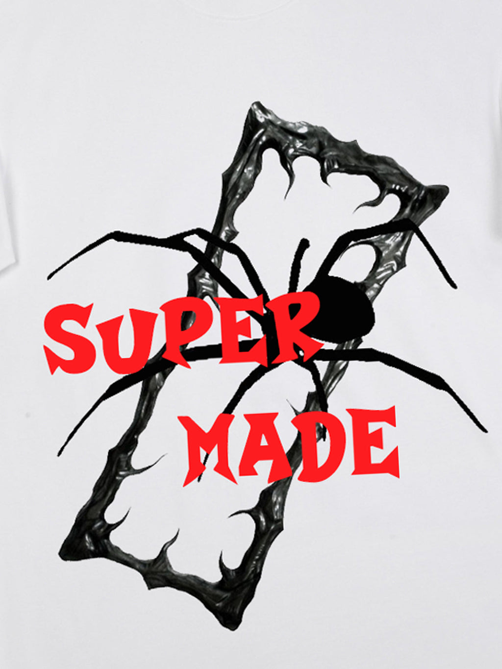 Gothic Spider Graphic T-Shirt