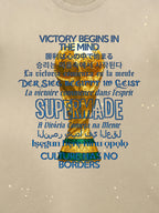 Washed World Cup Trophy Multi-Language Graphic T-Shirt