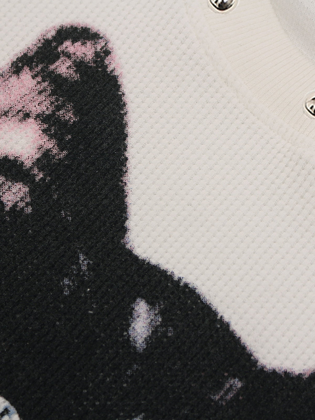 Vintage Black Cat Studded Collar T-Shirt