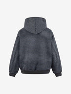 precipice Striped Terry Embroidery "Made" Hoodie