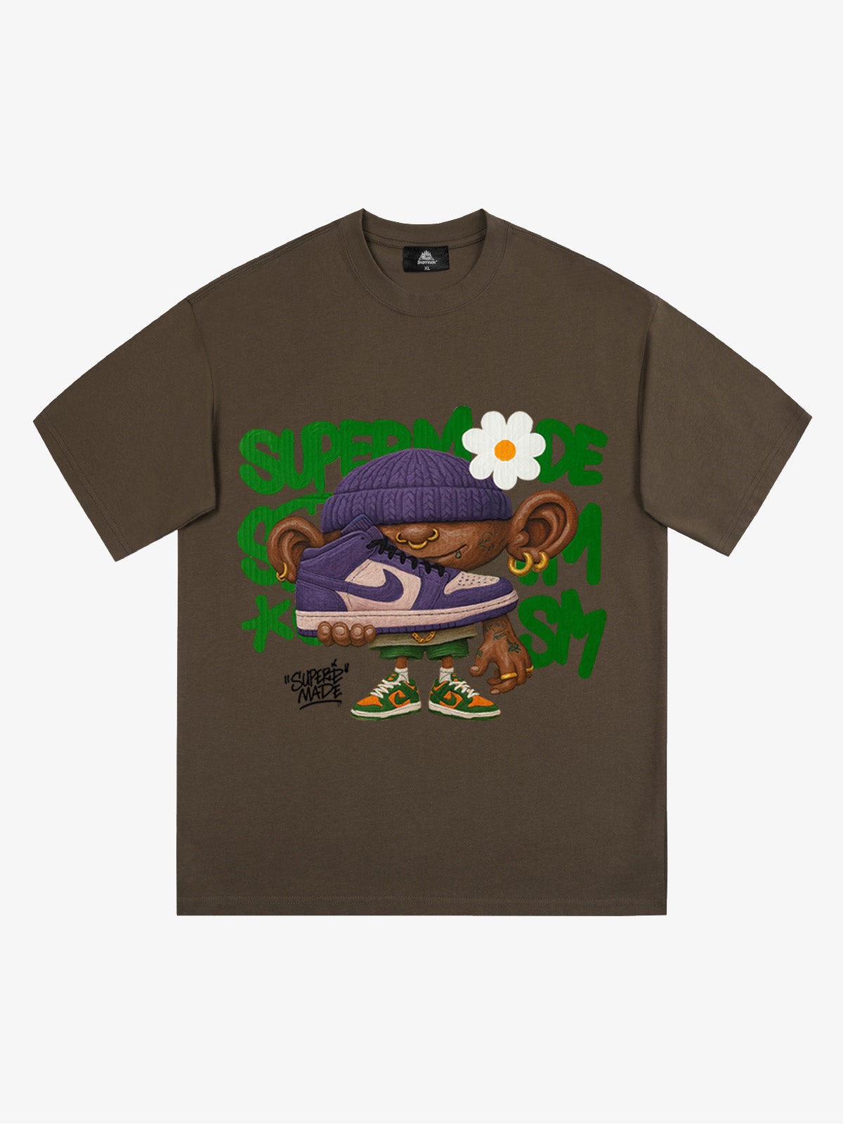 Street Cartoon Sneaker Graffiti Sneaker T-shirt