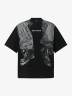 3D Trompe L’Oeil Graphic Short Sleeve T-Shirt - 2610