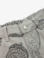 Paisley Jacquard Denim Jeans