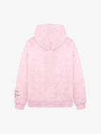 Detachable Hair Clip Decoration Zip Up Hoodie