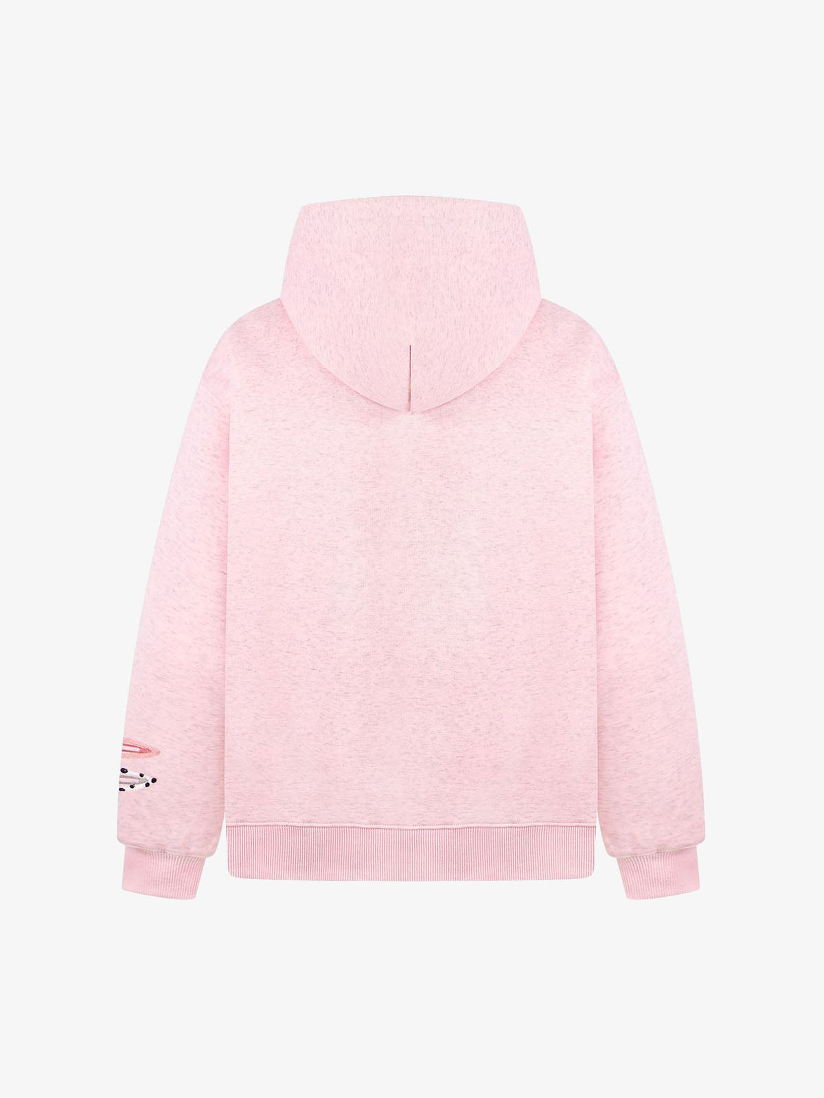 Detachable Hair Clip Decoration Zip Up Hoodie