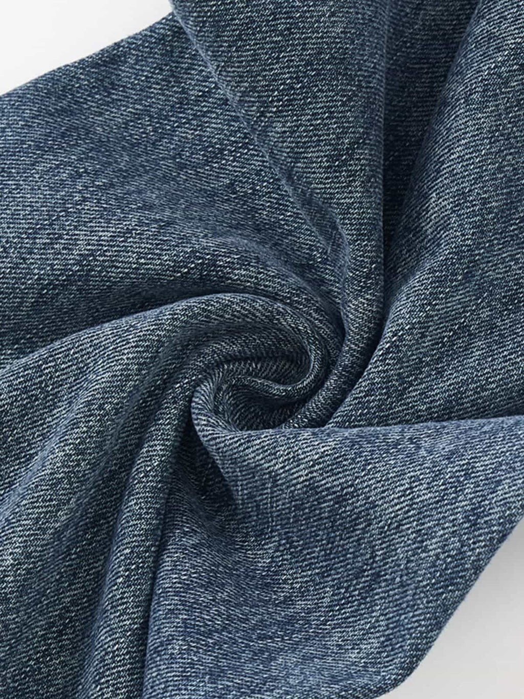 Vintage Washed Slant-Pocket Flared Jeans