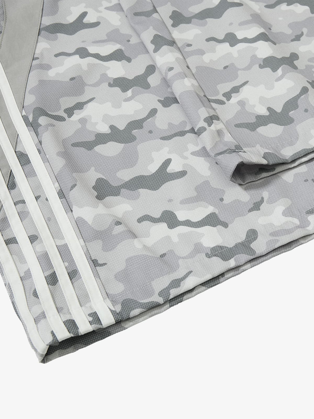 Double Waistband Elastic Waist Camo Side Panel Wide Leg Pants