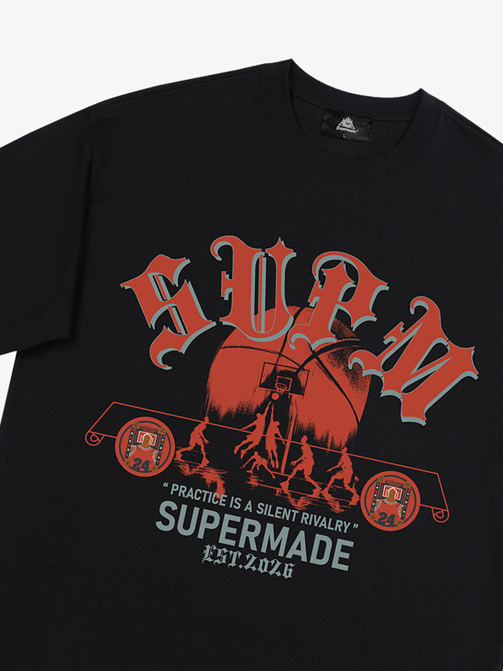SUPM Slogan Graphic Retro Streetwear T-Shirt