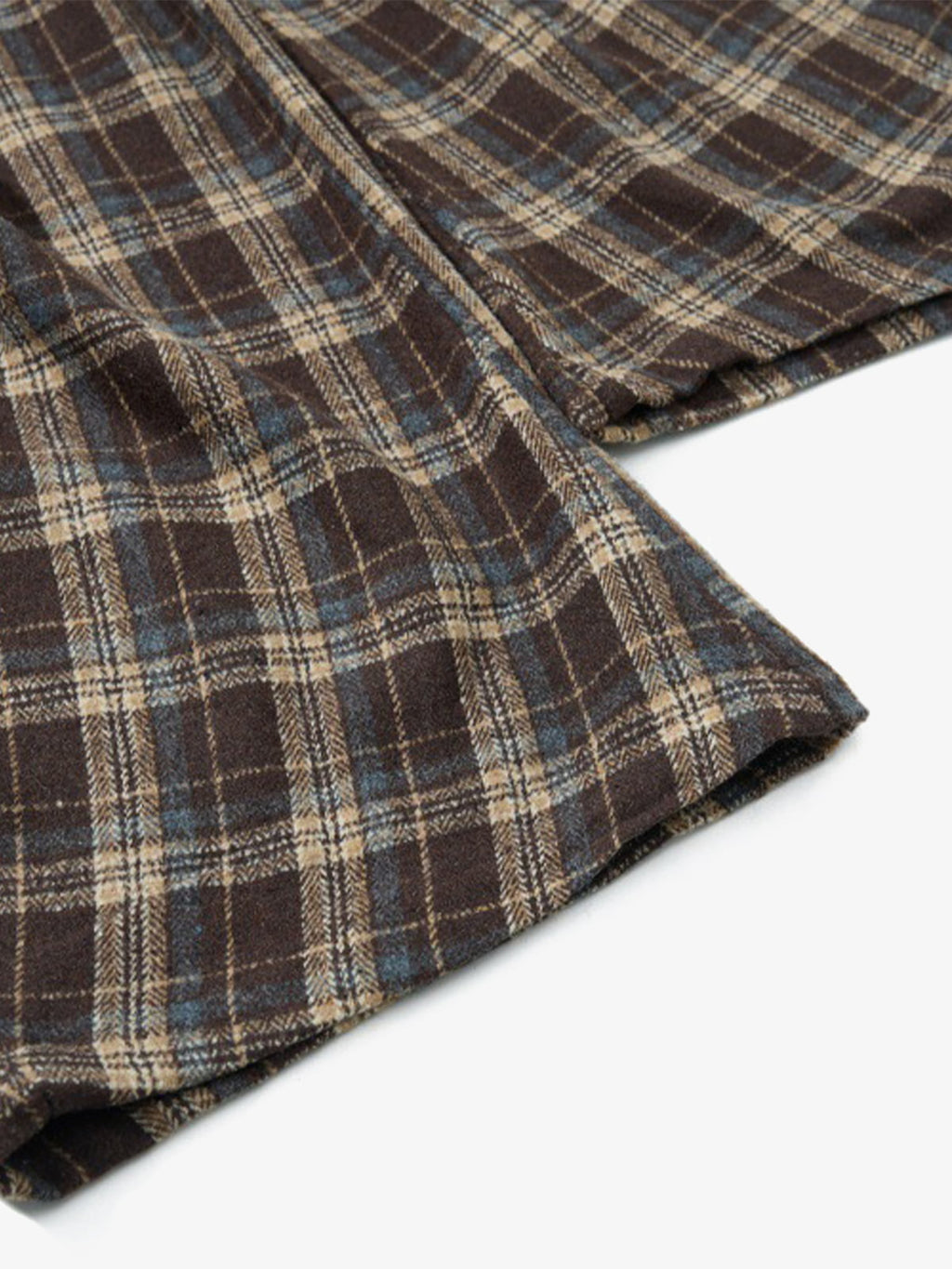 Vintage Plaid Pleated Multi-Pocket Cargo Casual Pants - 2524