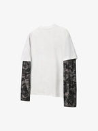 Layered Leopard Horse Graphic Long Sleeve T-Shirt