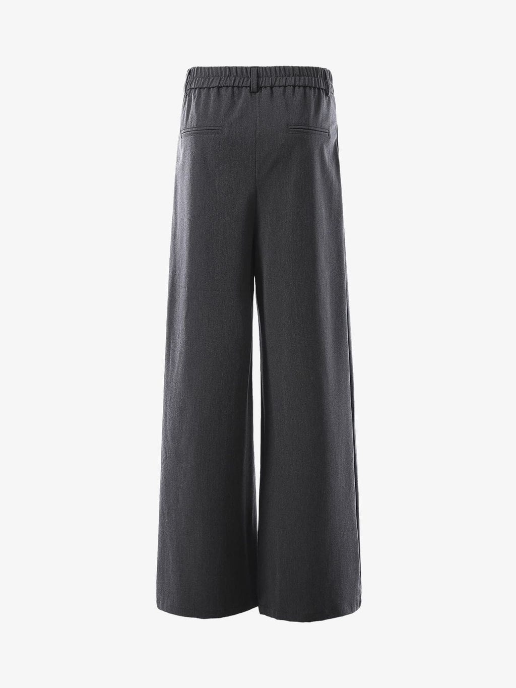 Retro Asymmetric Waist Loose Wide-Leg Trousers