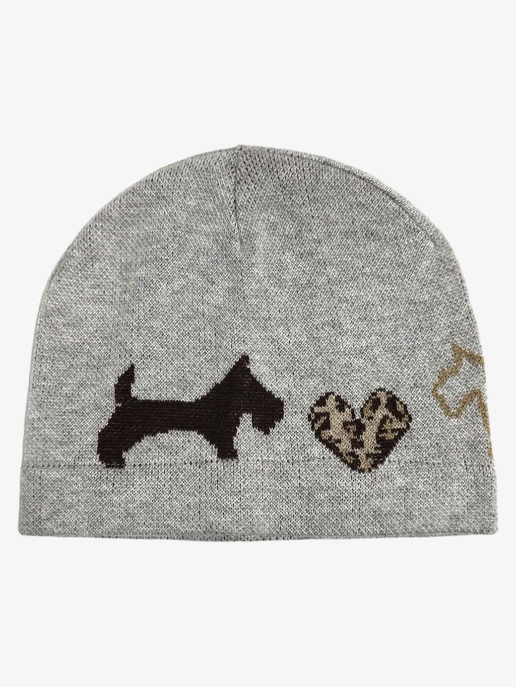 Leopard Heart & Dachshund Knit Beanie Hat