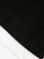 Layered Crewneck Star Print Long-Sleeve T-Shirt