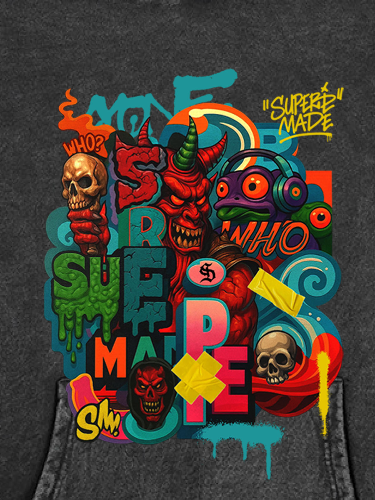 Theprecipice Devil Street Graffiti Carnival Hoodie