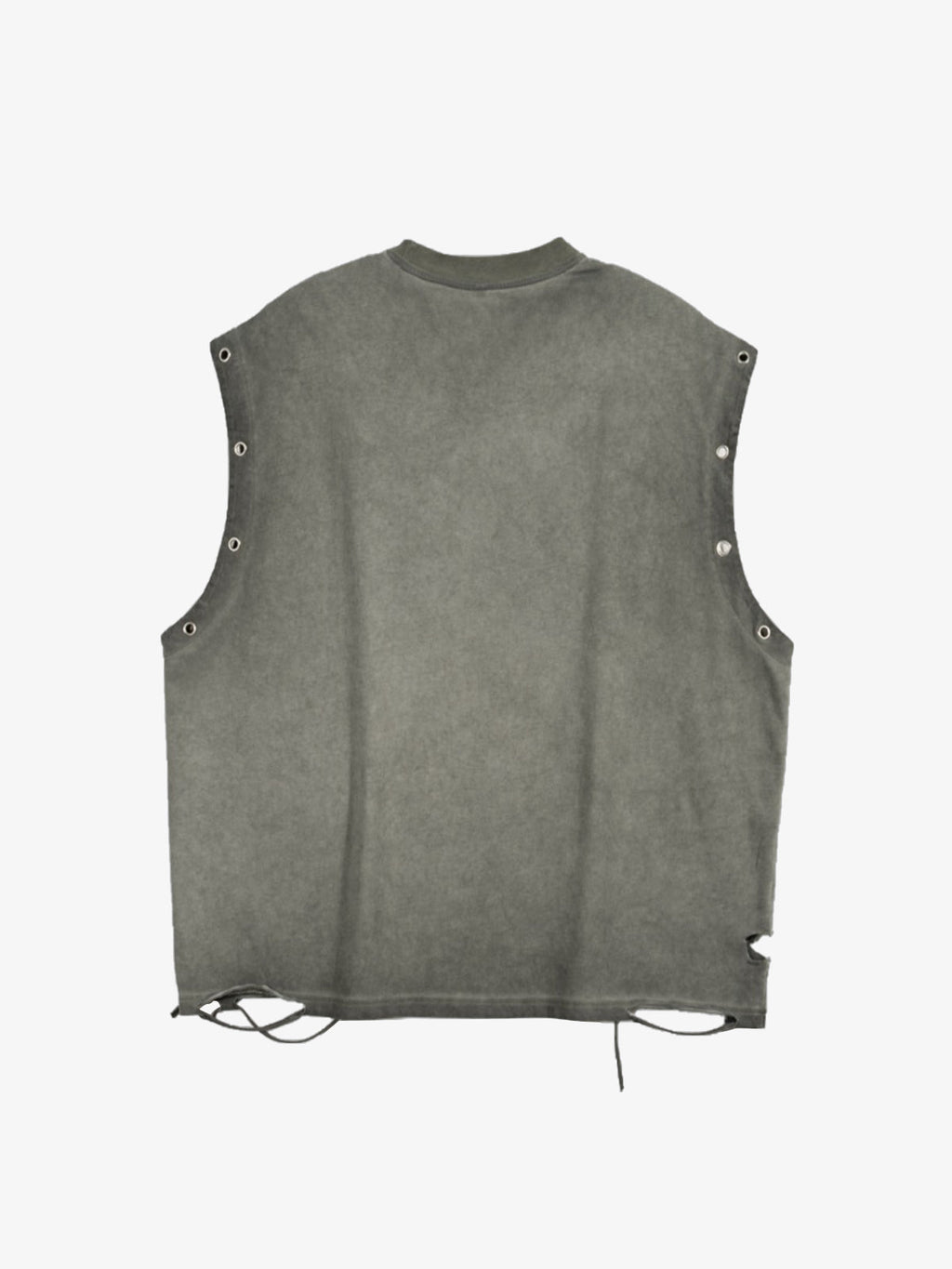 Barbed Wire Chain Graphic Sleeveless Vest