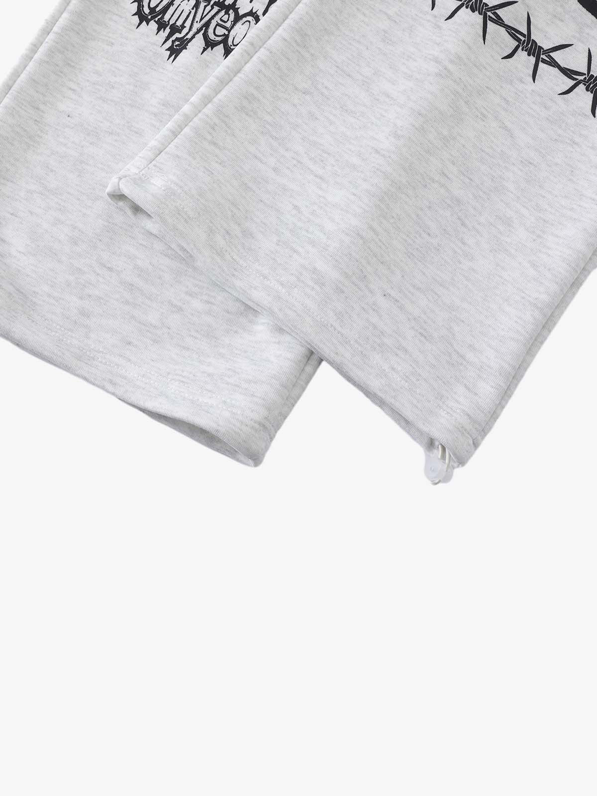Dark Graphic Print Sweatpants