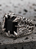Gothic Claw Stone Open Ring