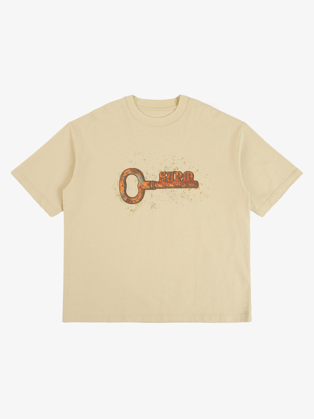 precipice Rusty Metal Key Print T-Shirt