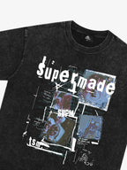 Washed Vintage Collage Graphic T-Shirt