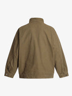 Washed Stand Collar Multi Pocket Jacket