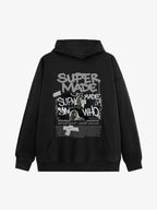 Trendy Retro Graffiti Character Hoodie