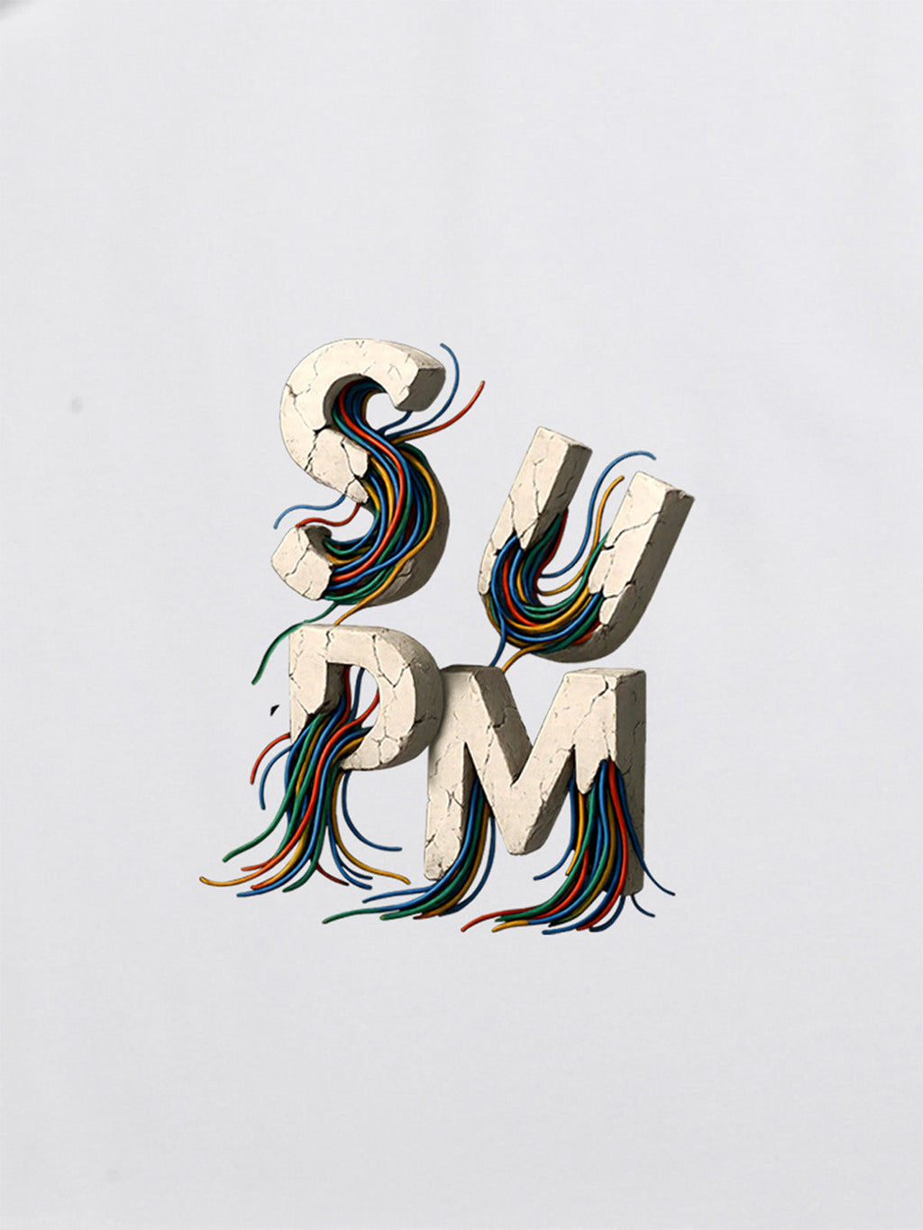 SPMD Letter Cable Graphic T-Shirt