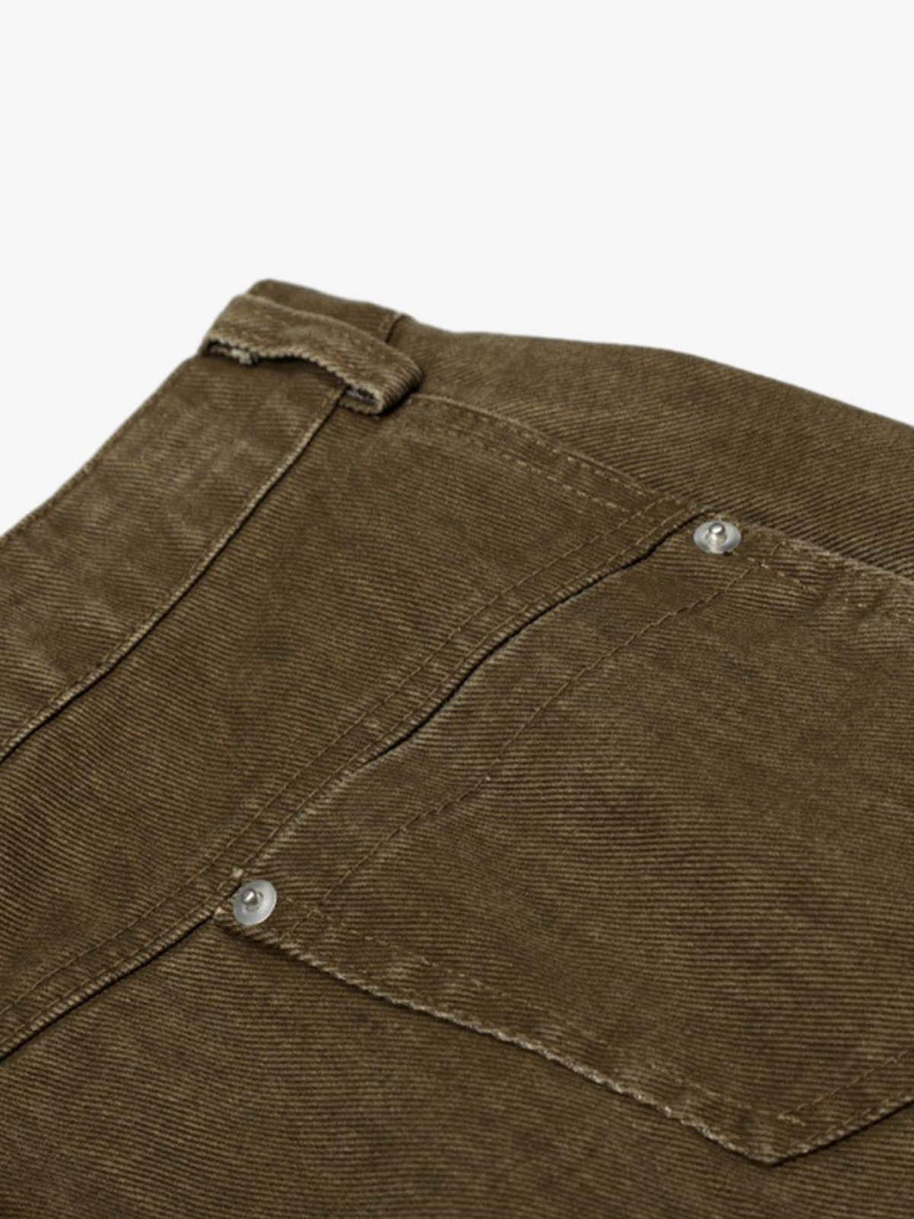 Washed Panel Cut Wide Leg Denim Jeans