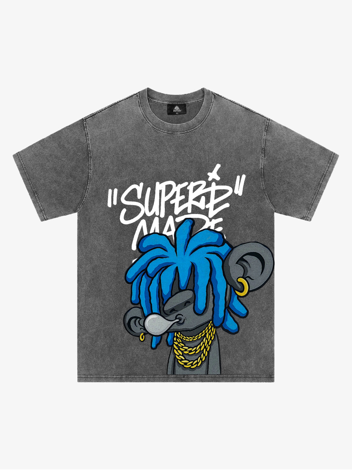 Theprecipice Graffiti Trend Blue Dreadlock Boy T-Shirt