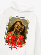 Skull And Face Two Soul Pattern Hoodie
