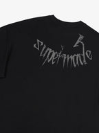 Gothic Skull Distressed Letter T-Shirt