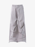 Vintage Drawstring Draped Embroidered Wide Leg Pants