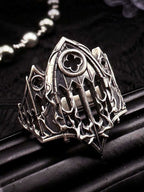 Gothic Armor Open Ring Adjustable