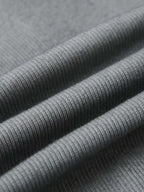 Vintage Washed Sculpted Seam Ribbed Long Sleeve T-Shirt