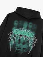 Gothic Skull Graphic Hoodie