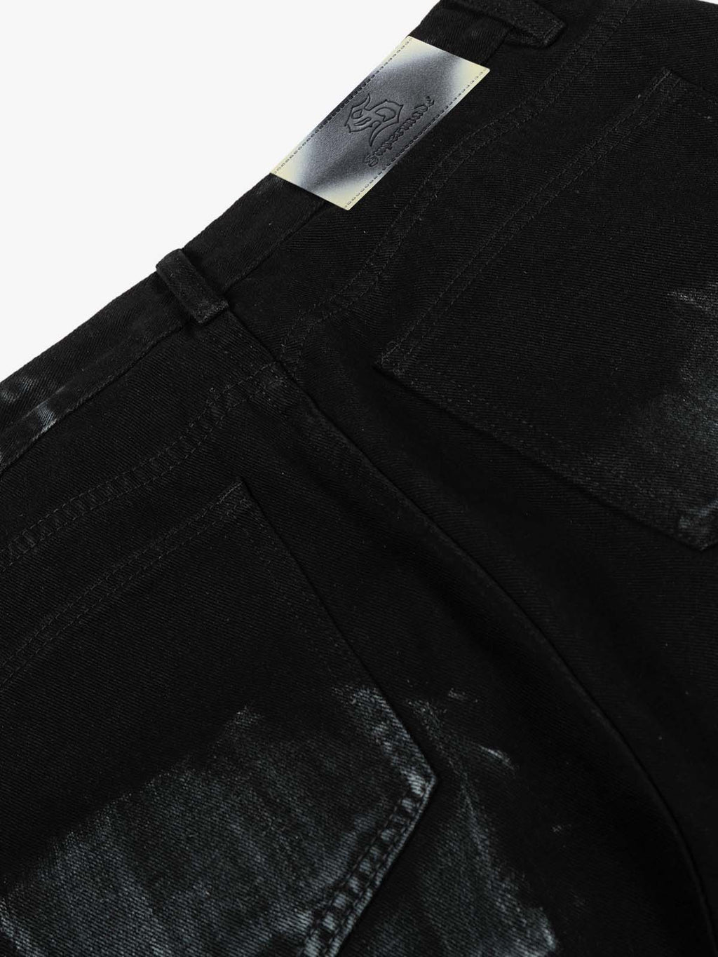 Street Star Painted Barrel Jeans