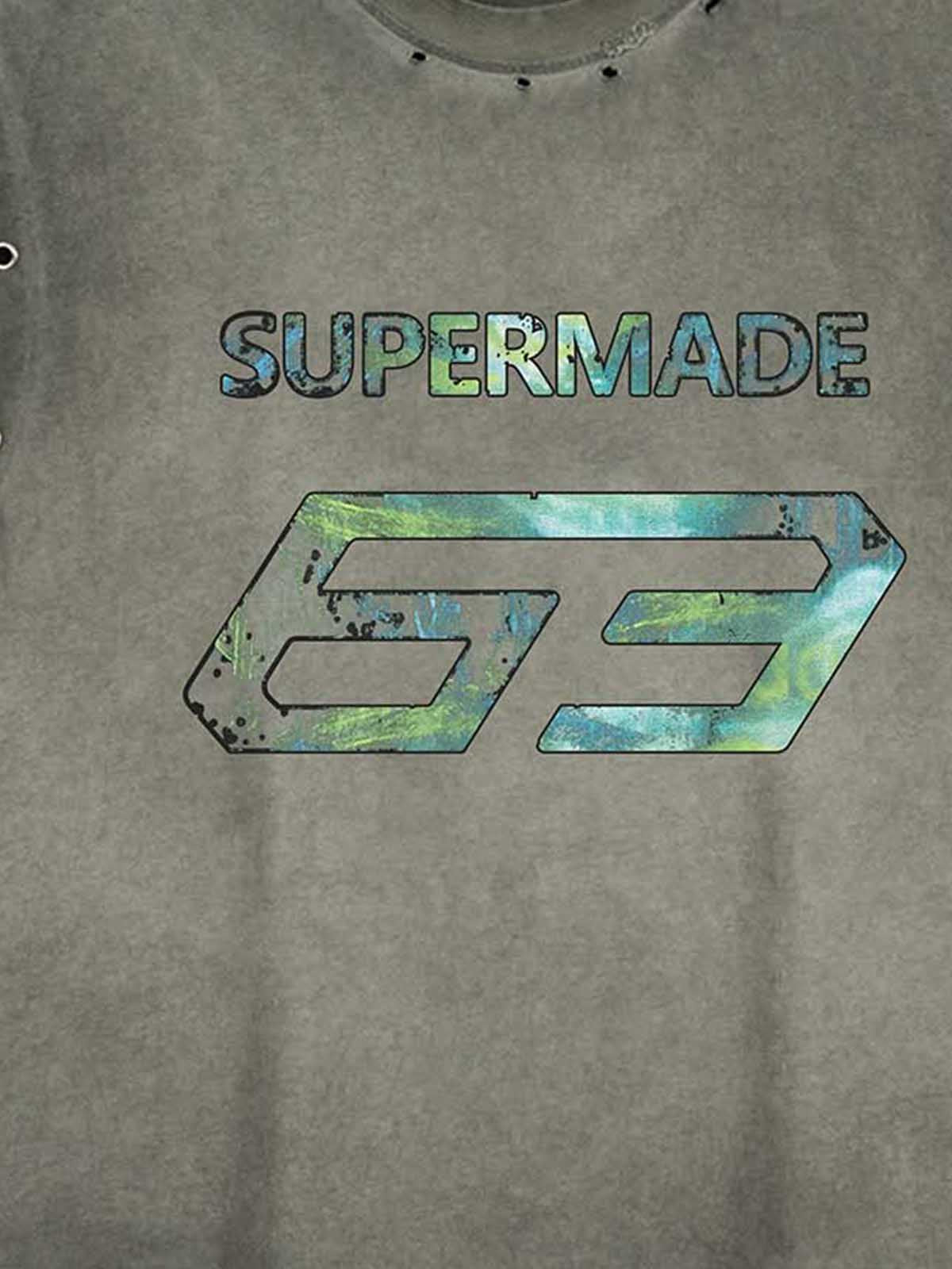 Vintage Washed 63 Graphic Sleeveless T-Shirt