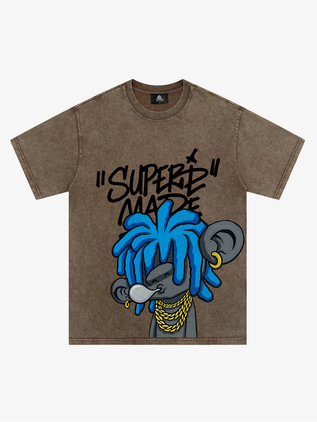 Theprecipice Graffiti Trend Blue Dreadlock Boy T-Shirt
