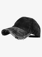 Washed Distressed Frayed Brim Baseball Cap