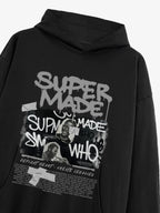Trendy Retro Graffiti Character Hoodie