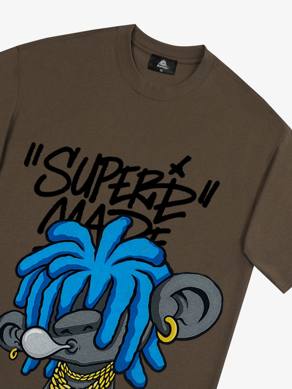 Theprecipice Graffiti Trend Blue Dreadlock Boy T-Shirt