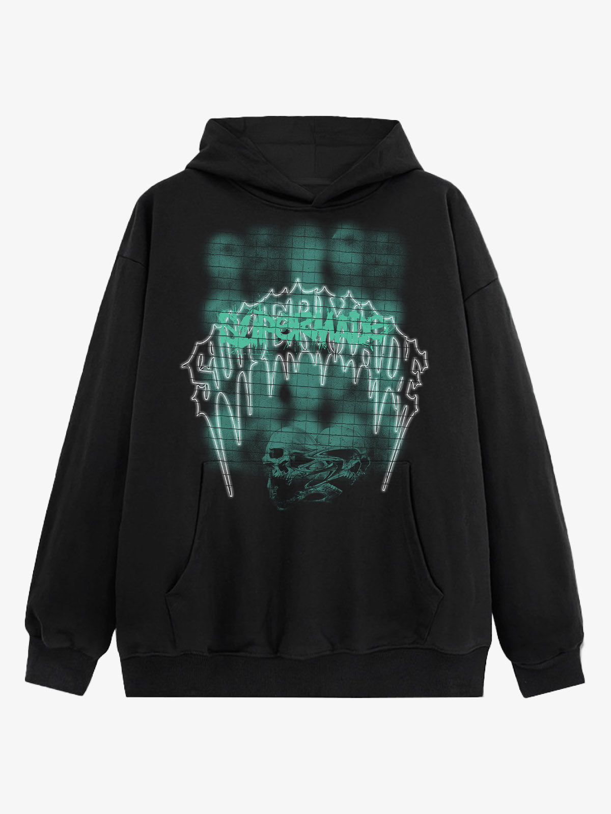 Gothic Skull Graphic Hoodie