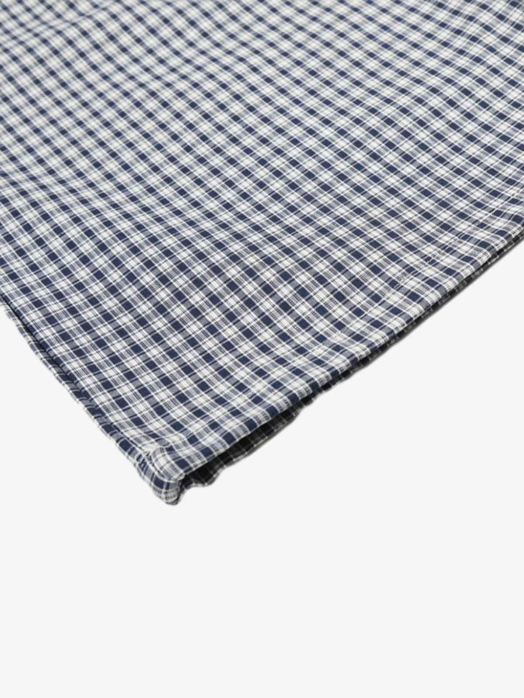 Checkered Pleated Detachable Front Panel Drawstring Pants