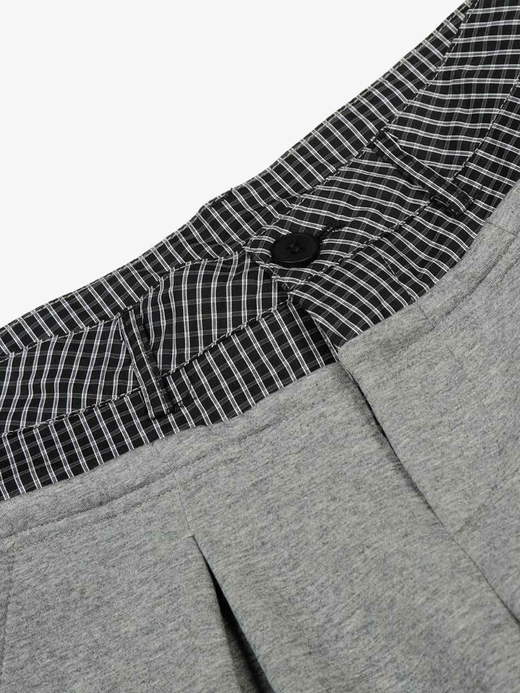 Contrast Waistband Pleated Wide Leg Pants