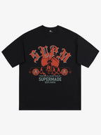 SUPM Slogan Graphic Retro Streetwear T-Shirt
